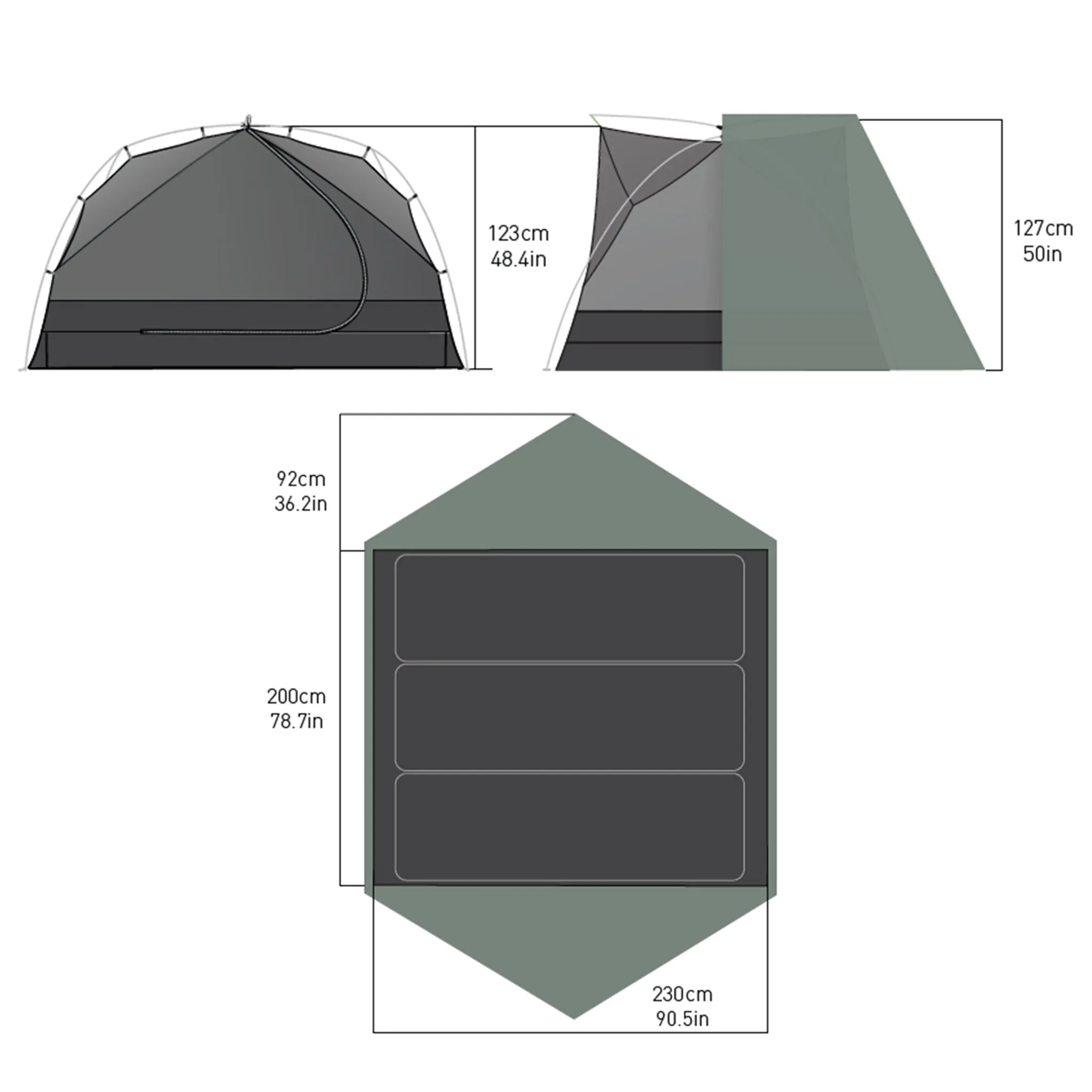 Ikos Lightweight Tent (Like New)