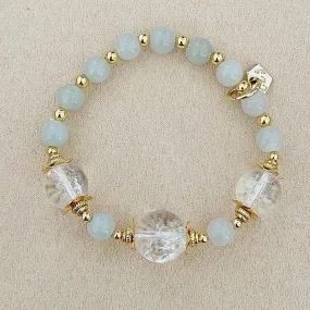 Jade & Himalayan Quartz Bracelet