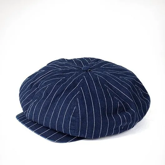 Japan Blue - Casquette Hickory Stripe