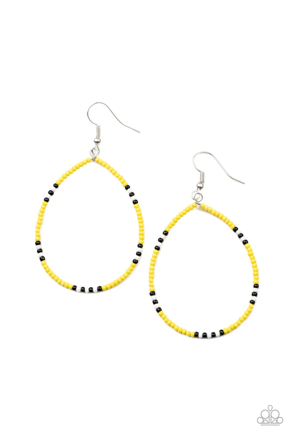 Keep Up The Good BEADWORK - Yellow Earring