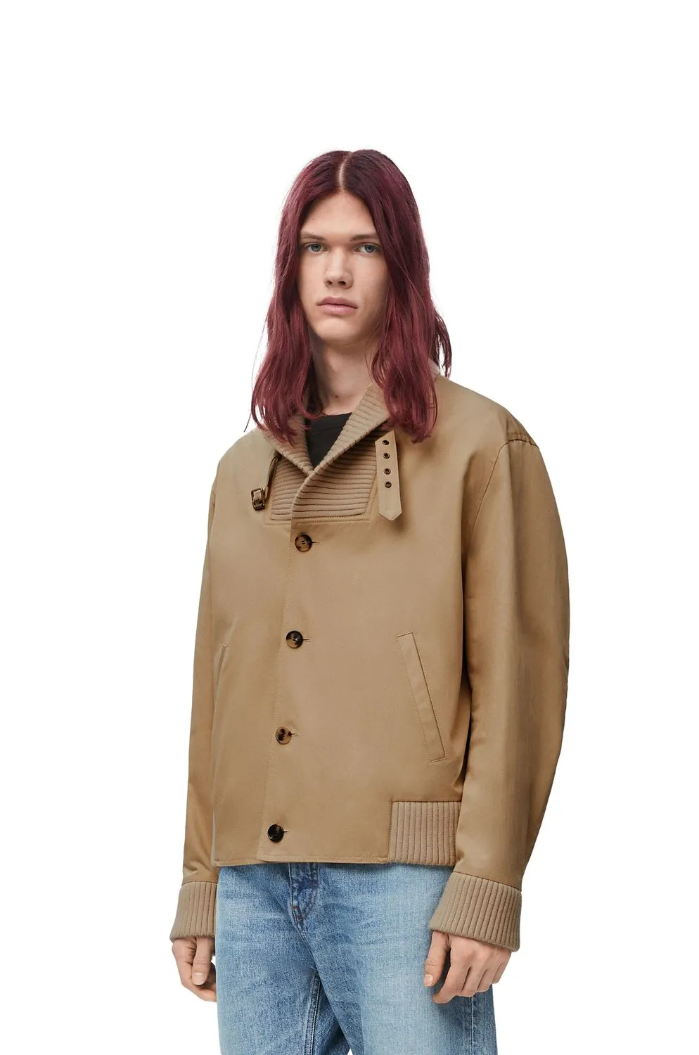 LOEWE Contemporary Sand-Toned Outerwear Jacket