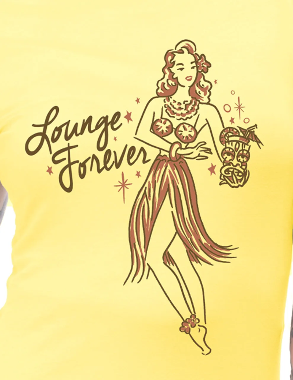 Lounge Forever Tee in Yellow (S ONLY)