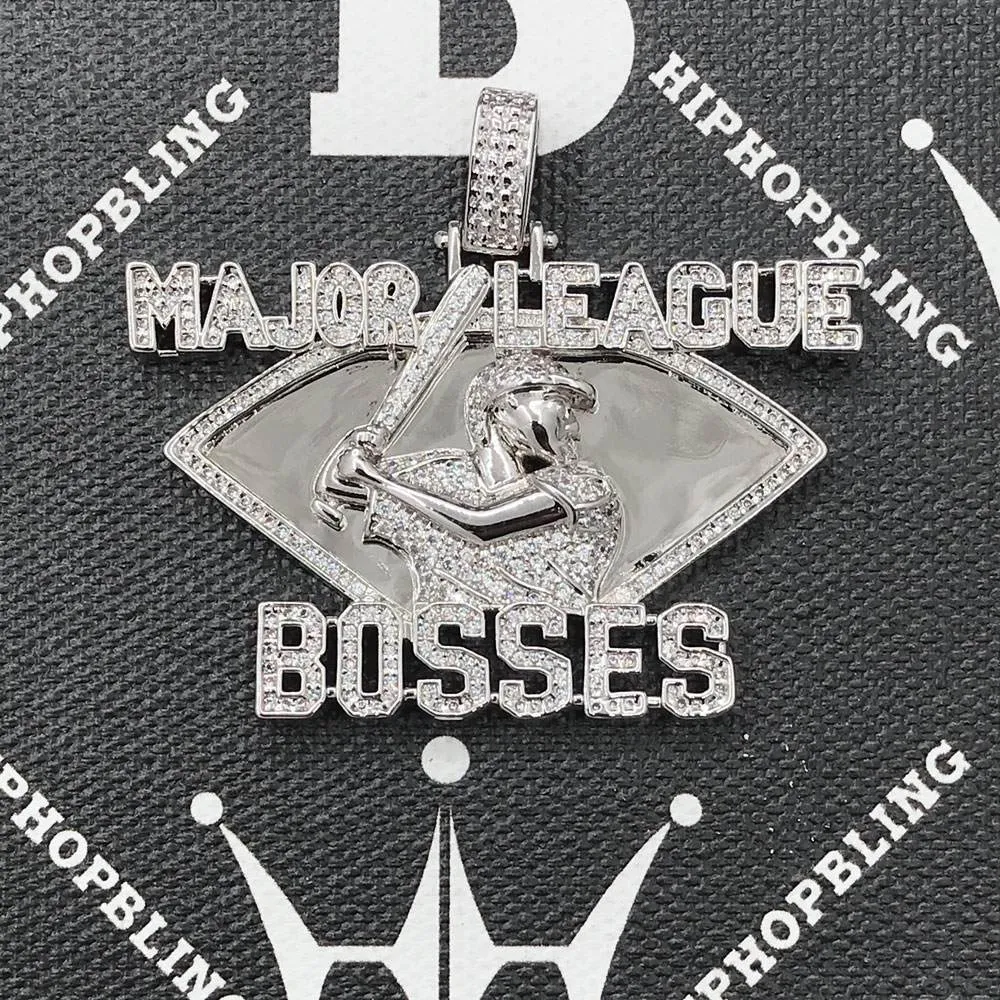 Major League Bosses CZ Hip Hop Bling Bling Pendant