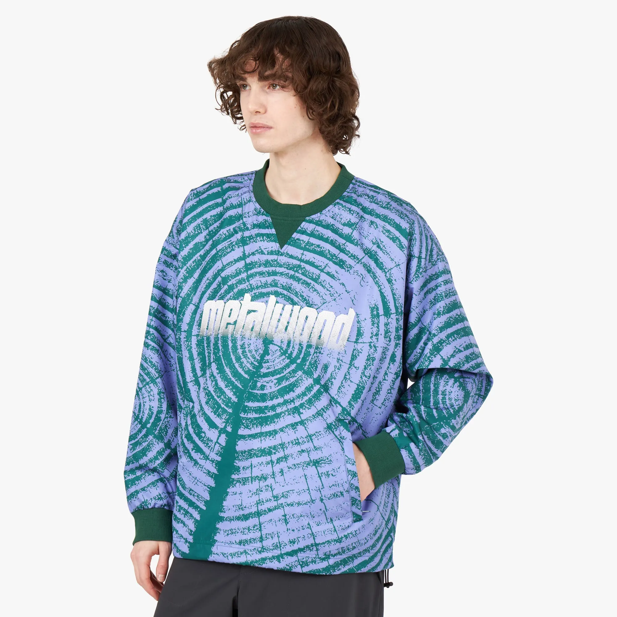 Metalwood Ring Pullover Storm Top Jade / Eggplant