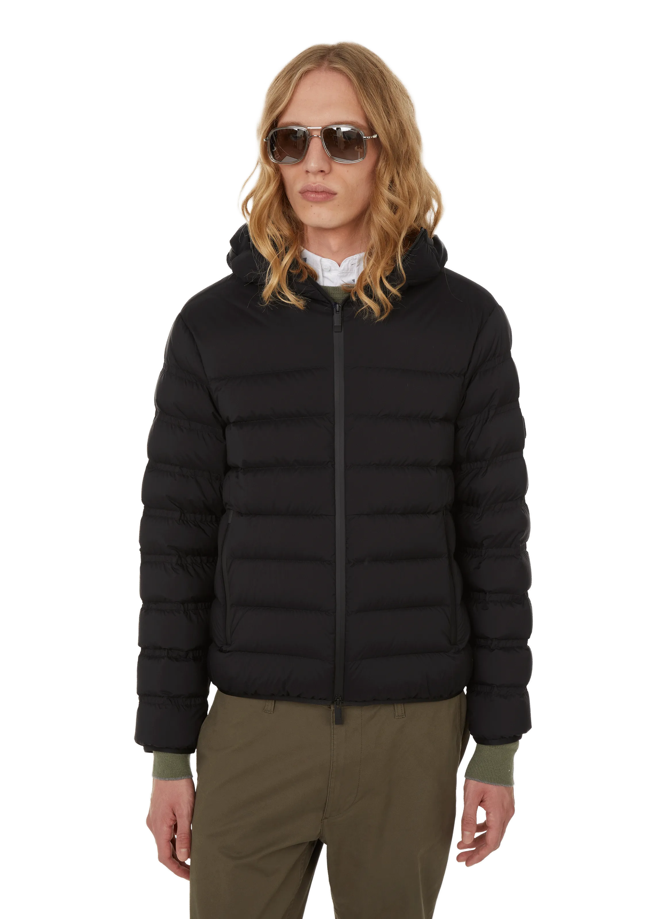 MONCLER  Quilted puffer jacket - Black