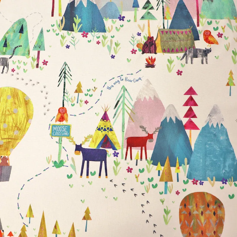 Mountain Animals Furnishing Fabric