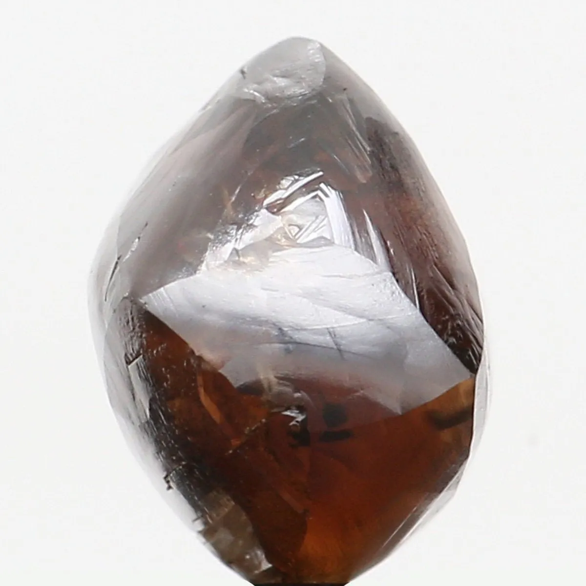 Natural Loose Diamond Crystal Rough Brown Color I1 Clarity 6.80 MM 2.56 Ct KDL6307