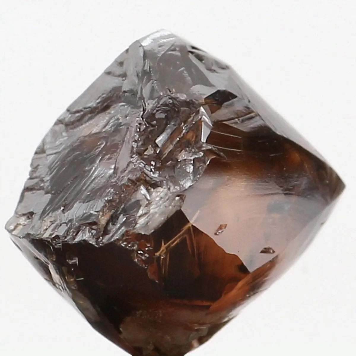 Natural Loose Diamond Crystal Rough Brown Color I1 Clarity 6.80 MM 2.56 Ct KDL6307