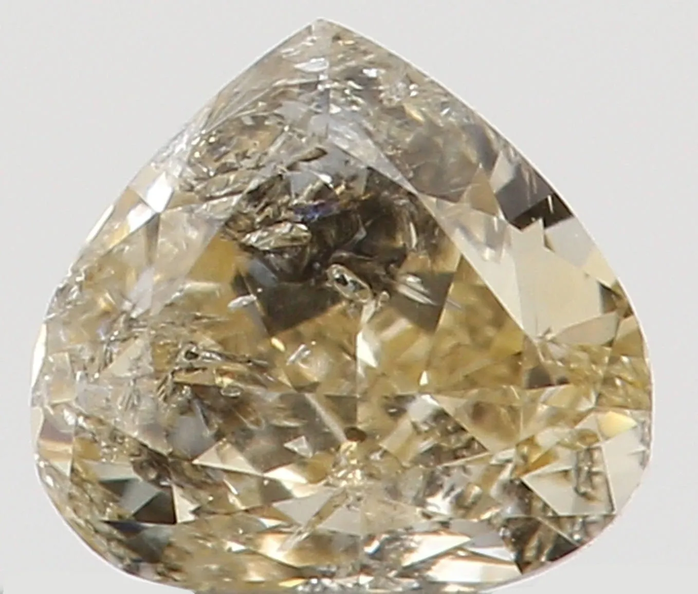 Natural Loose Diamond Heart Light Yellow Color I1 Clarity 3.40 MM 0.15 Ct KR872