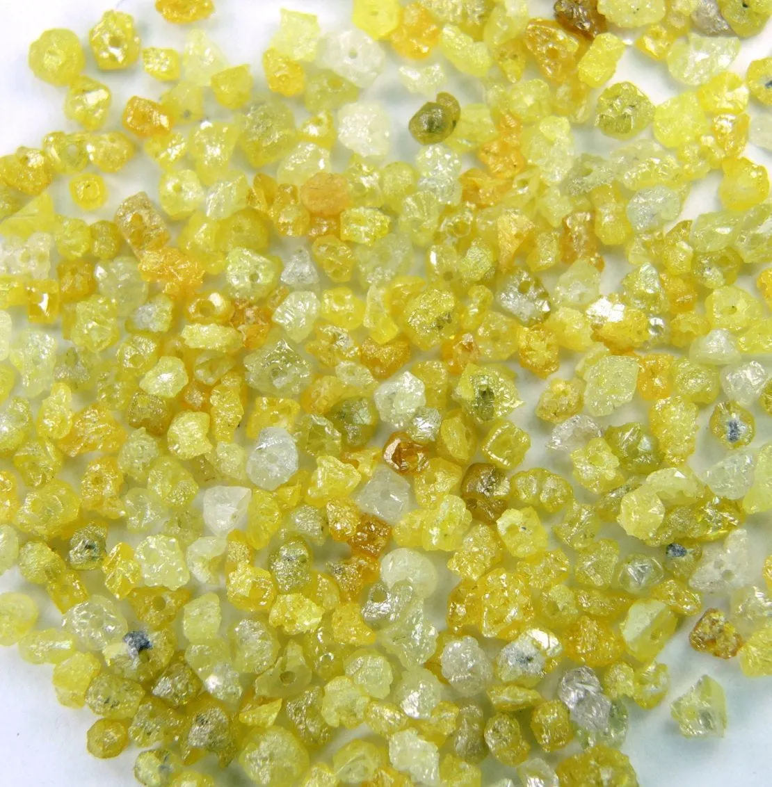 Natural Loose Diamond Rough Bead Yellow Color I3 Clarity 2.00 Ct Lot Q77