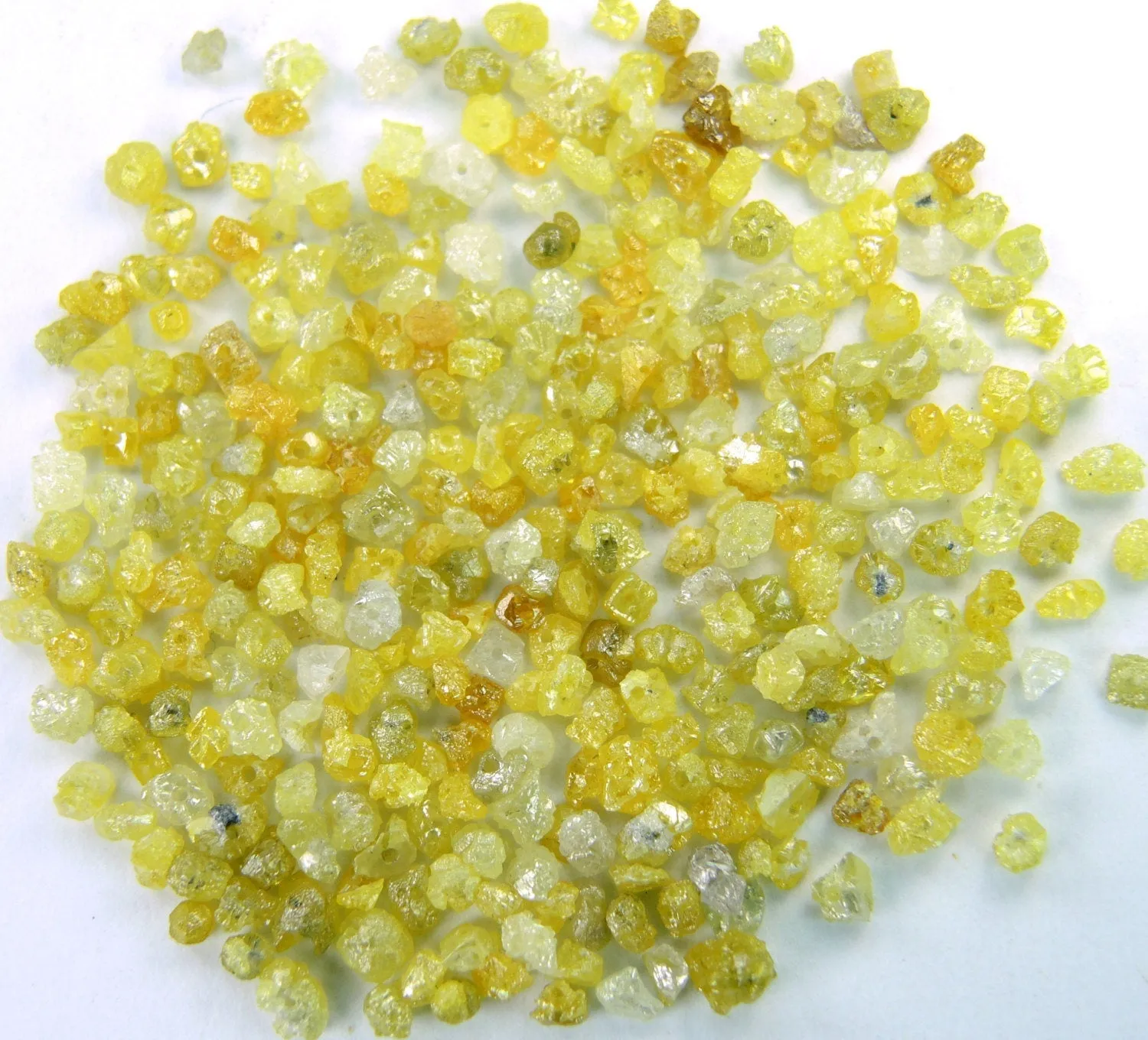 Natural Loose Diamond Rough Bead Yellow Color I3 Clarity 2.00 Ct Lot Q77