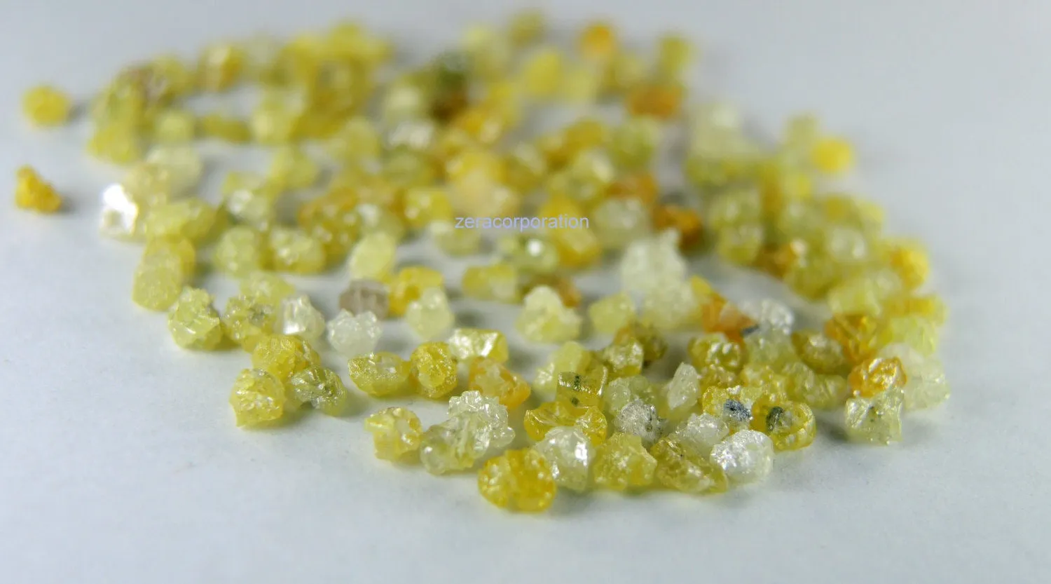 Natural Loose Diamond Rough Bead Yellow Color I3 Clarity 2.00 to 2.50 MM 5.00 Ct Q77-1