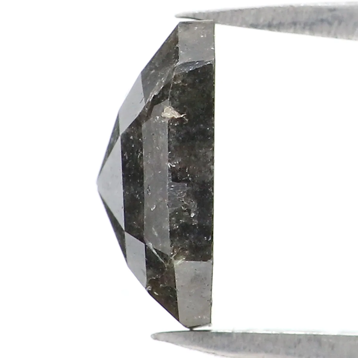 Natural Loose Emerald Shape Black Grey Color Diamond 1.40 CT 8.00 MM Emerald Shape Rose Cut Diamond L7127