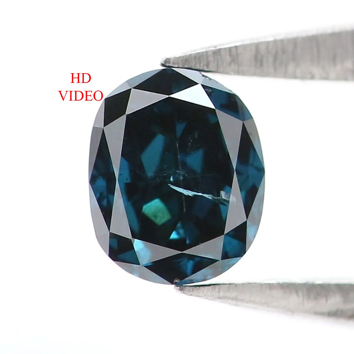 Natural Loose Oval Blue Color Diamond 0.30 CT 4.34 MM Oval Rose Cut Shape Diamond L6270