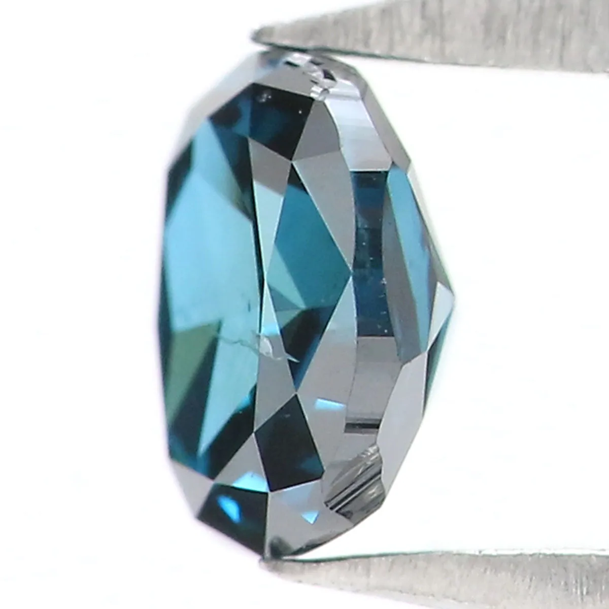 Natural Loose Oval Blue Color Diamond 0.30 CT 4.34 MM Oval Rose Cut Shape Diamond L6270