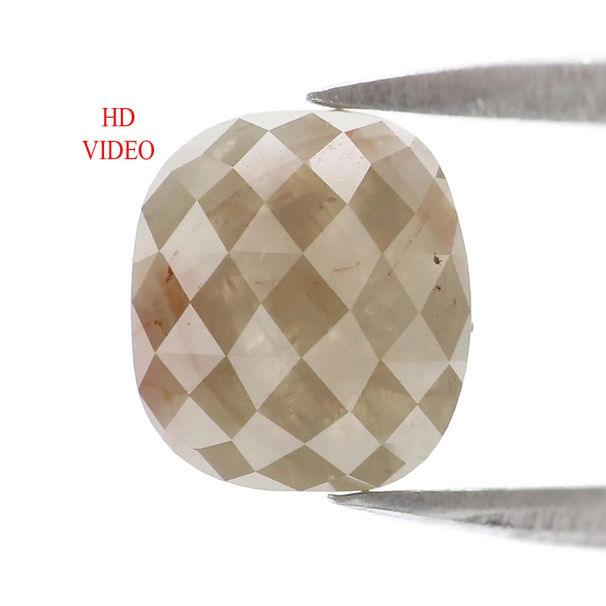 Natural Loose Oval Diamond Grey Color 1.90 CT 8.00 MM Oval Rose Cut Shape Diamond L7824