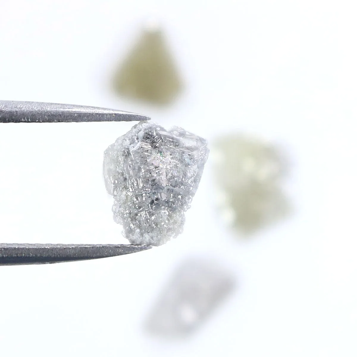 Natural Loose Slice Grey Color Diamond 2.04 CT 7.00 MM Slice Shape Rose Cut Diamond L8931