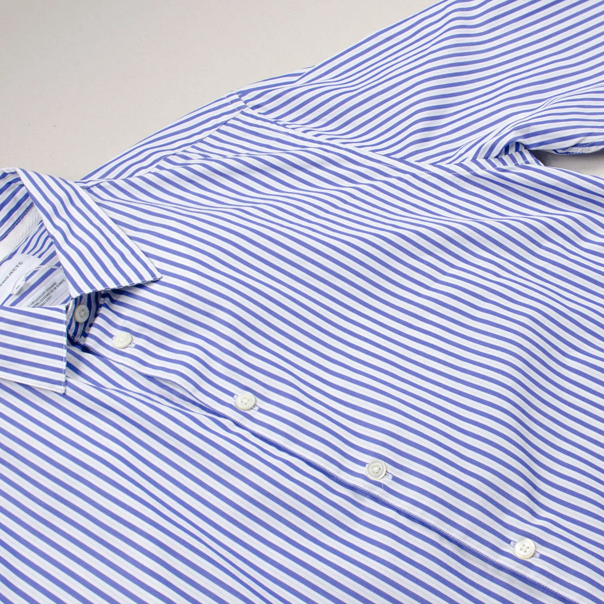 Norse Projects - Hans Classic Stripe Shirt - Blue/Grey Stripe