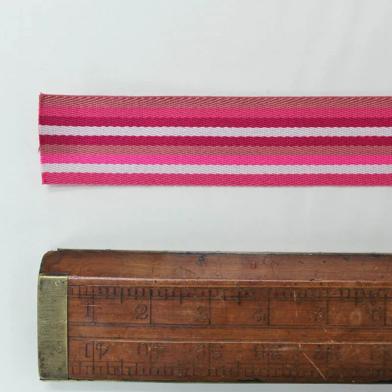 Pink Stripe Bag Strapping