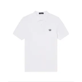 PIQUET POLO SHIRT WITH SMALL LOGO Man White