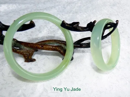 Sale-Large/Men's Modern Chinese Jade Bangle 69 mm (NJ-2659)