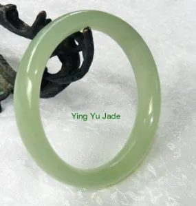 Sale-Large/Men's Modern Chinese Jade Bangle 69 mm (NJ-2659)