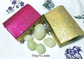 Sale-Womens Wellness Sale - Genuine Natural Chinese Jade Yoni Eggs Set and Pair Ben Wa Balls-Undrilled + Pouch