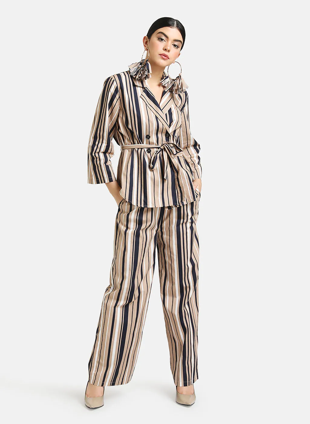 Set Of Stripe Shirt And Trouser