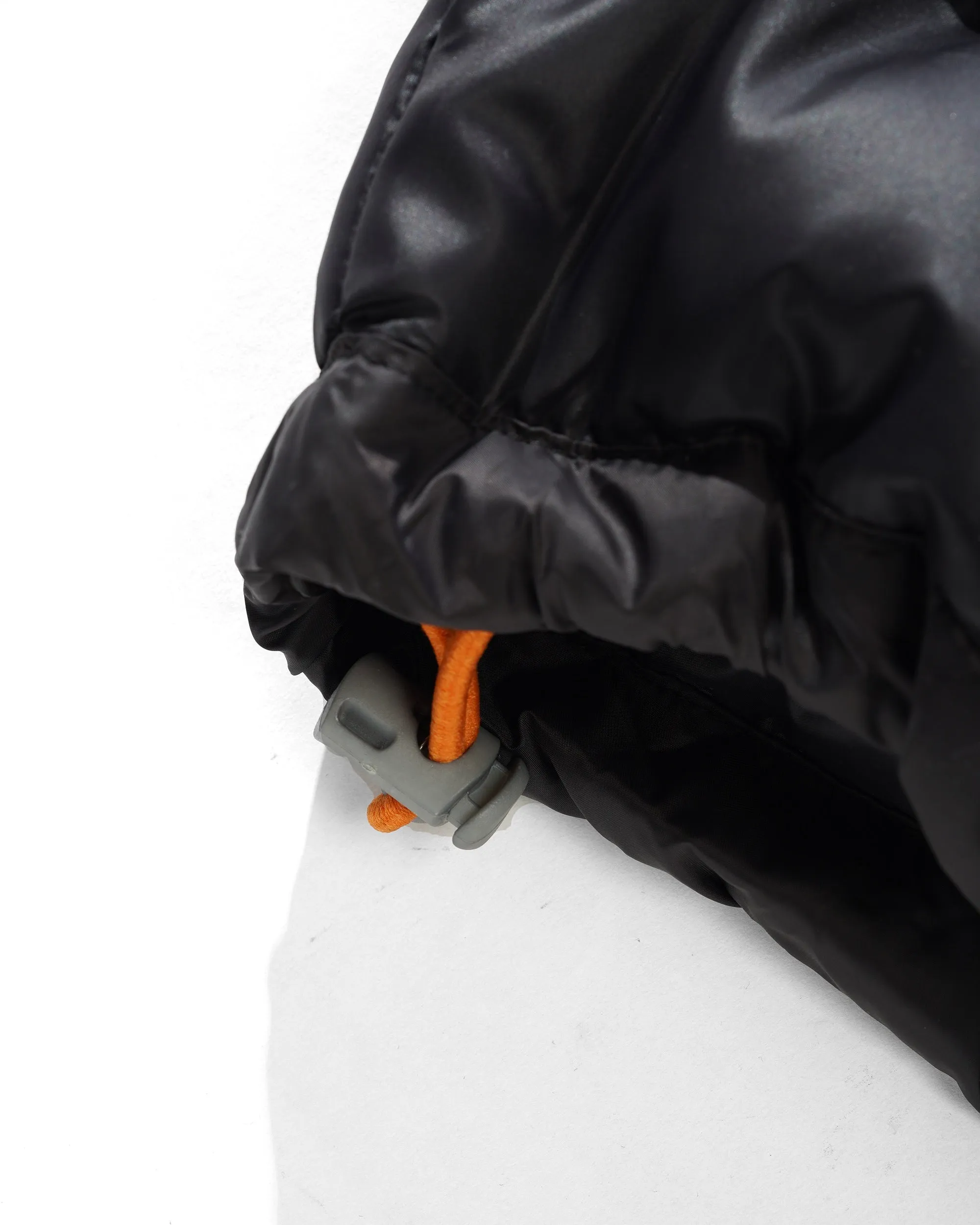 Shiny Anorak Puffer Jacket, Black