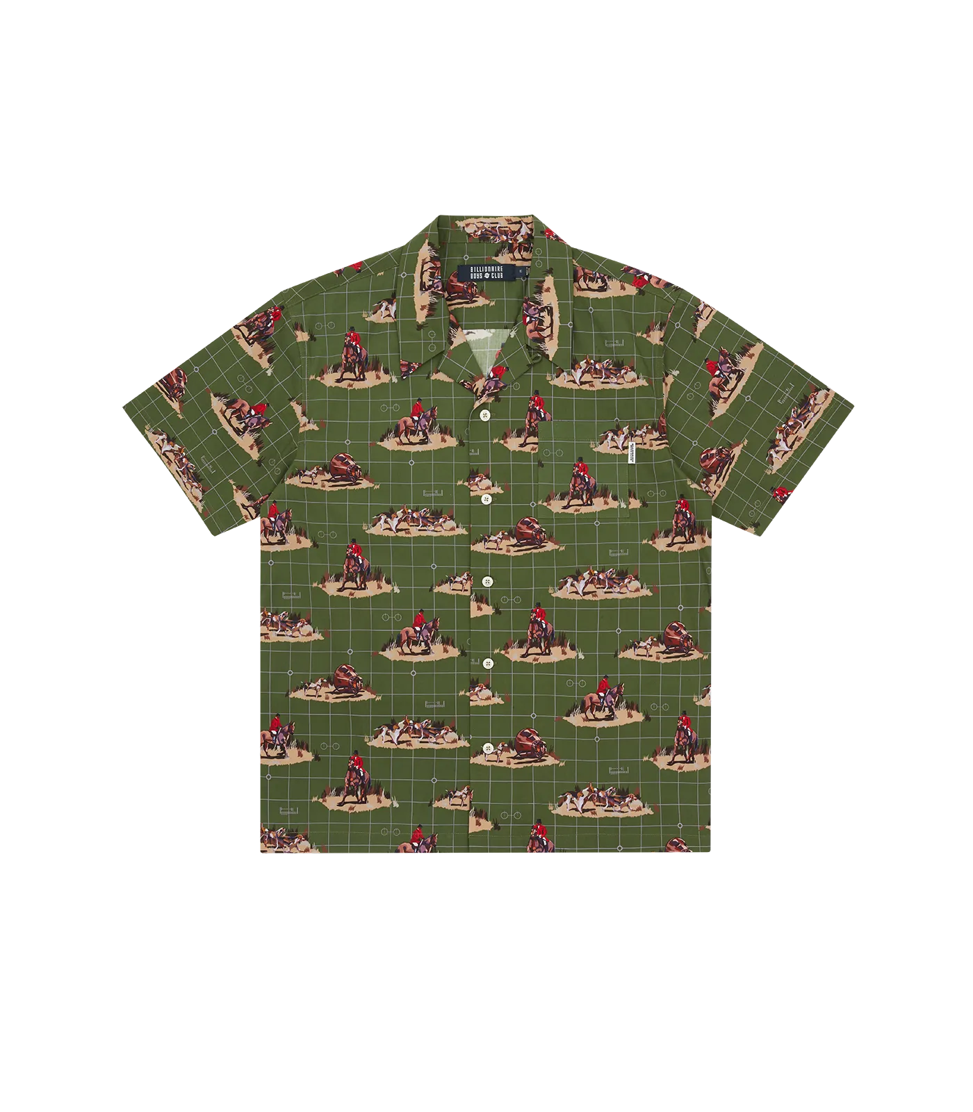 SPACE HUNT CAMP COLLAR SHIRT - GREEN