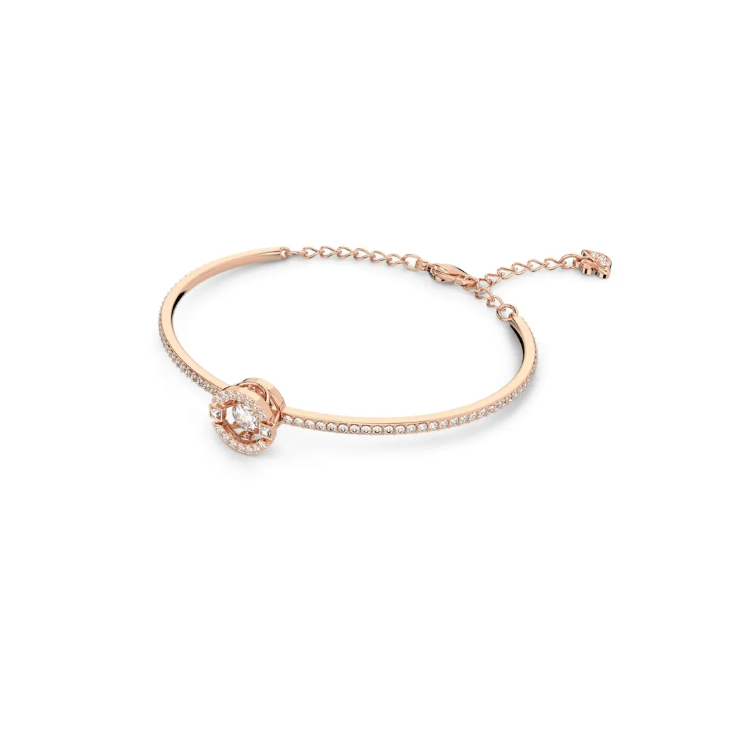 Swarovski Rose Gold Tone Sparkling Dance Bangle 5497483