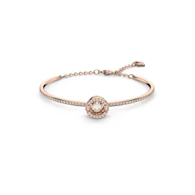 Swarovski Rose Gold Tone Sparkling Dance Bangle 5497483