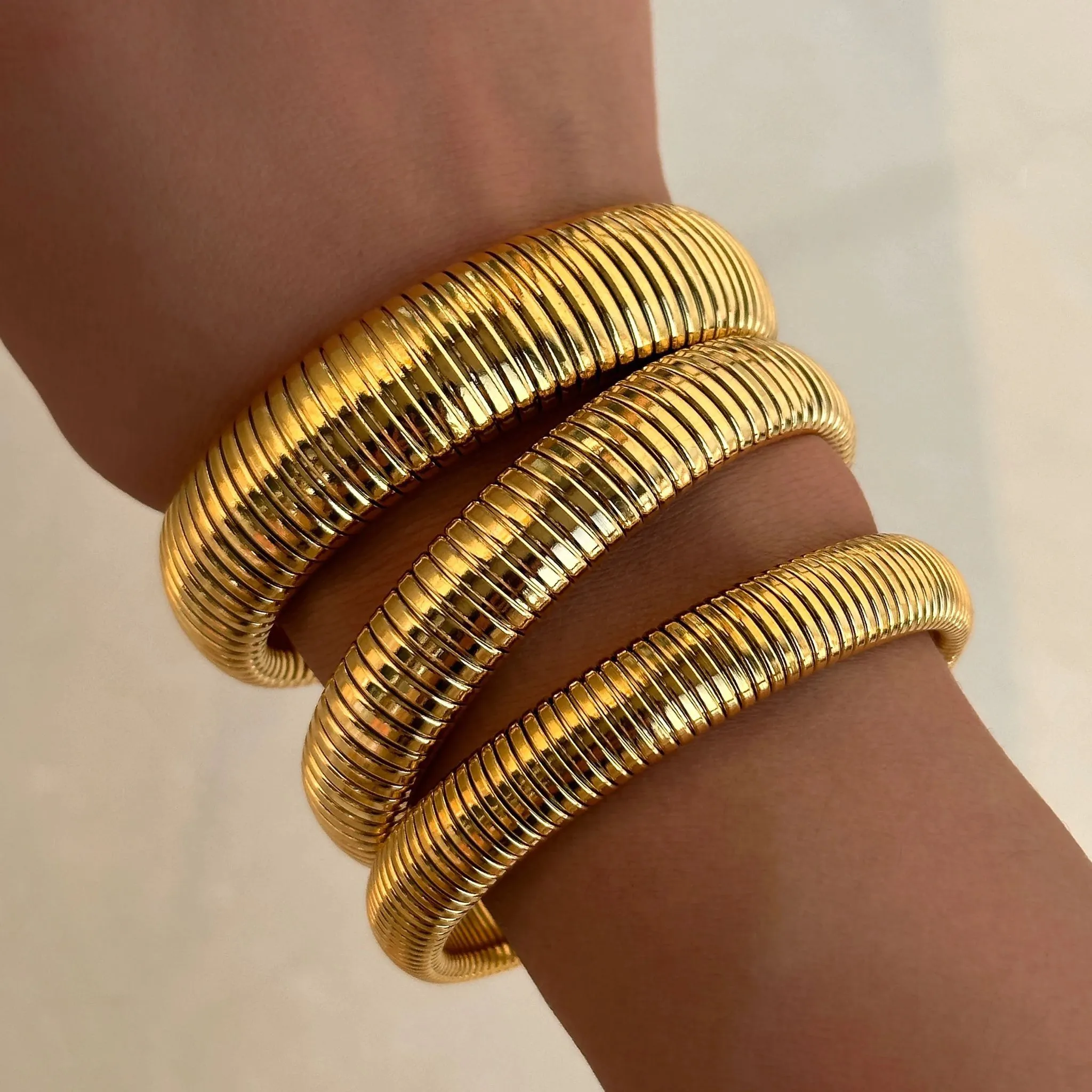 Thick Snake Bangle