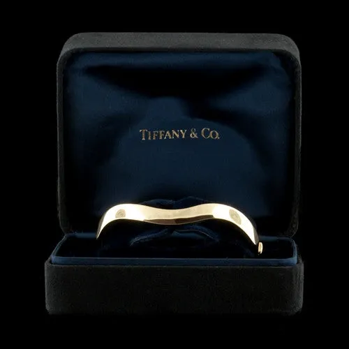 Tiffany & Co. 18KT Wavy Hinge Bangle