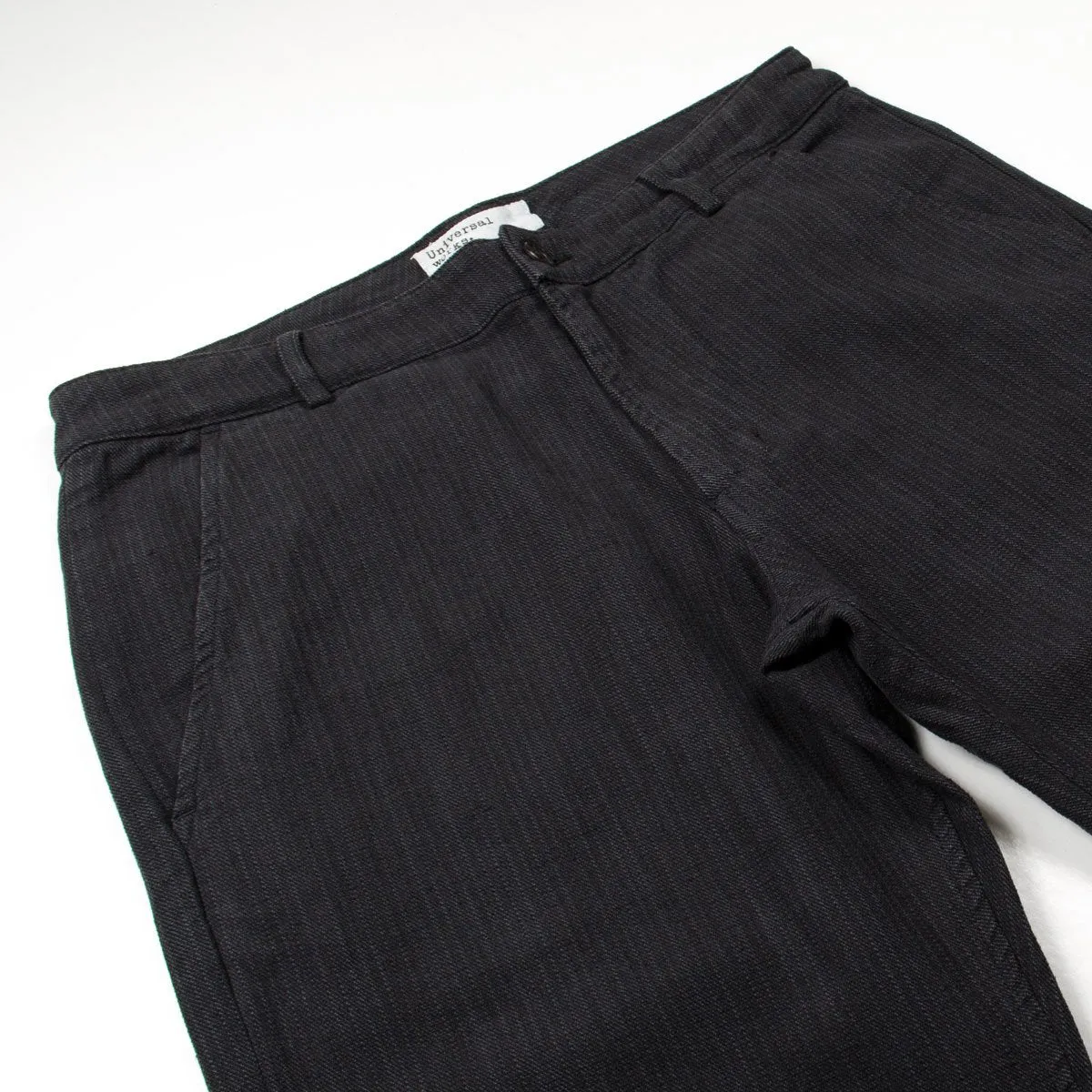 Universal Works - Aston Pant Antique Stripe - Charcoal