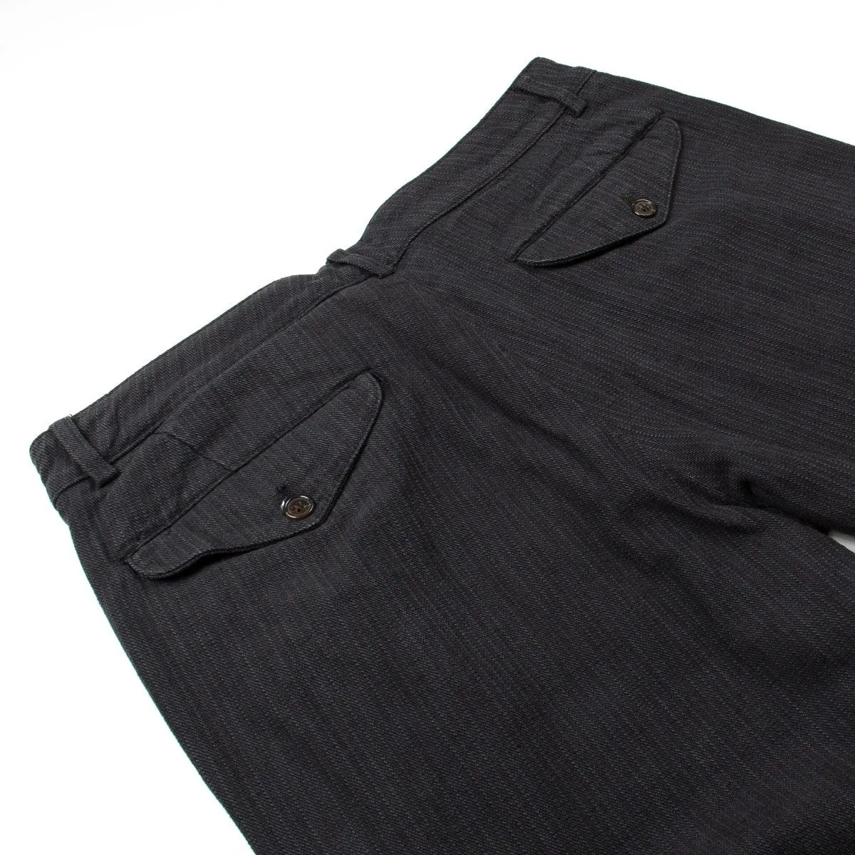 Universal Works - Aston Pant Antique Stripe - Charcoal