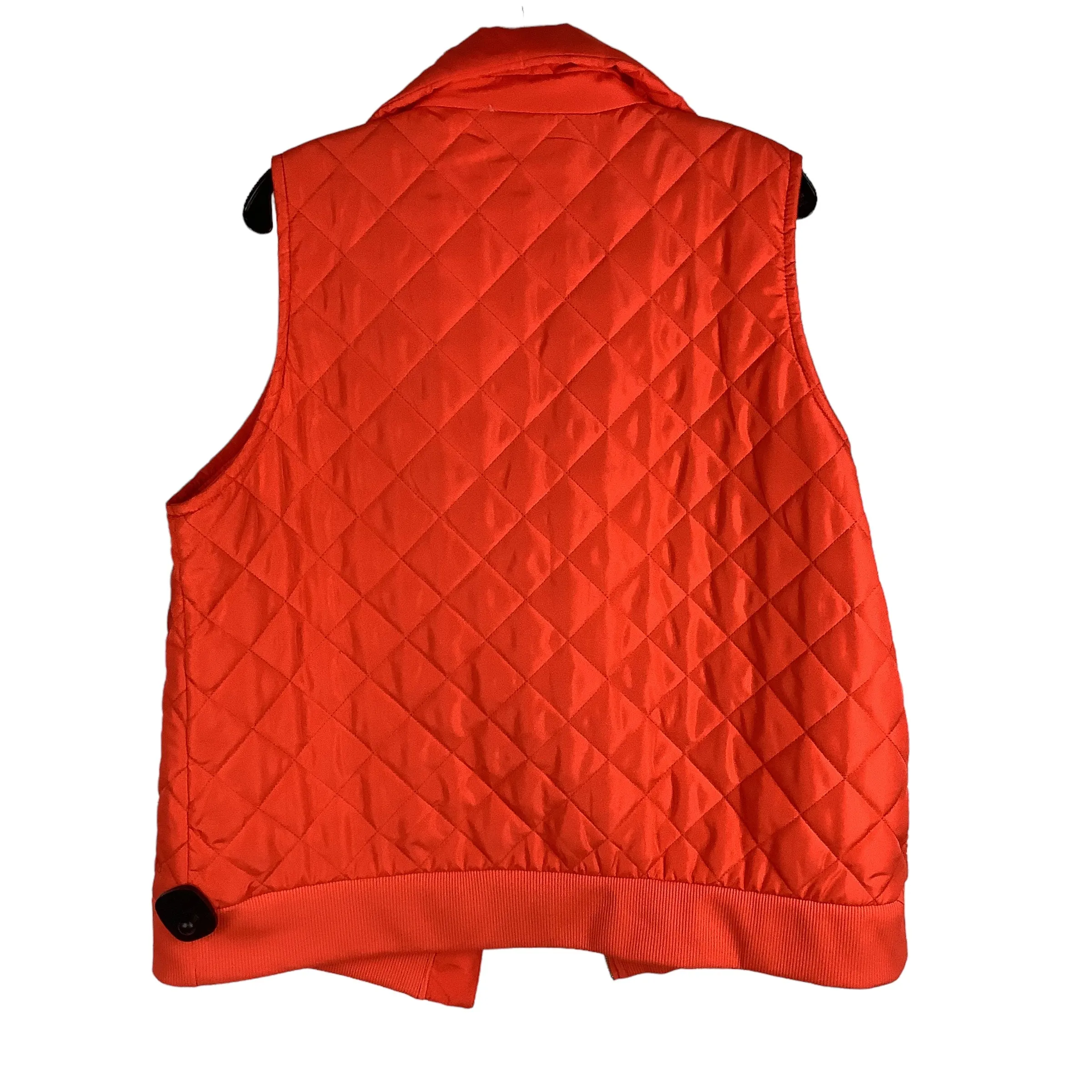 Vest Puffer & Quilted By Crown And Ivy In Orange, Size: 1x