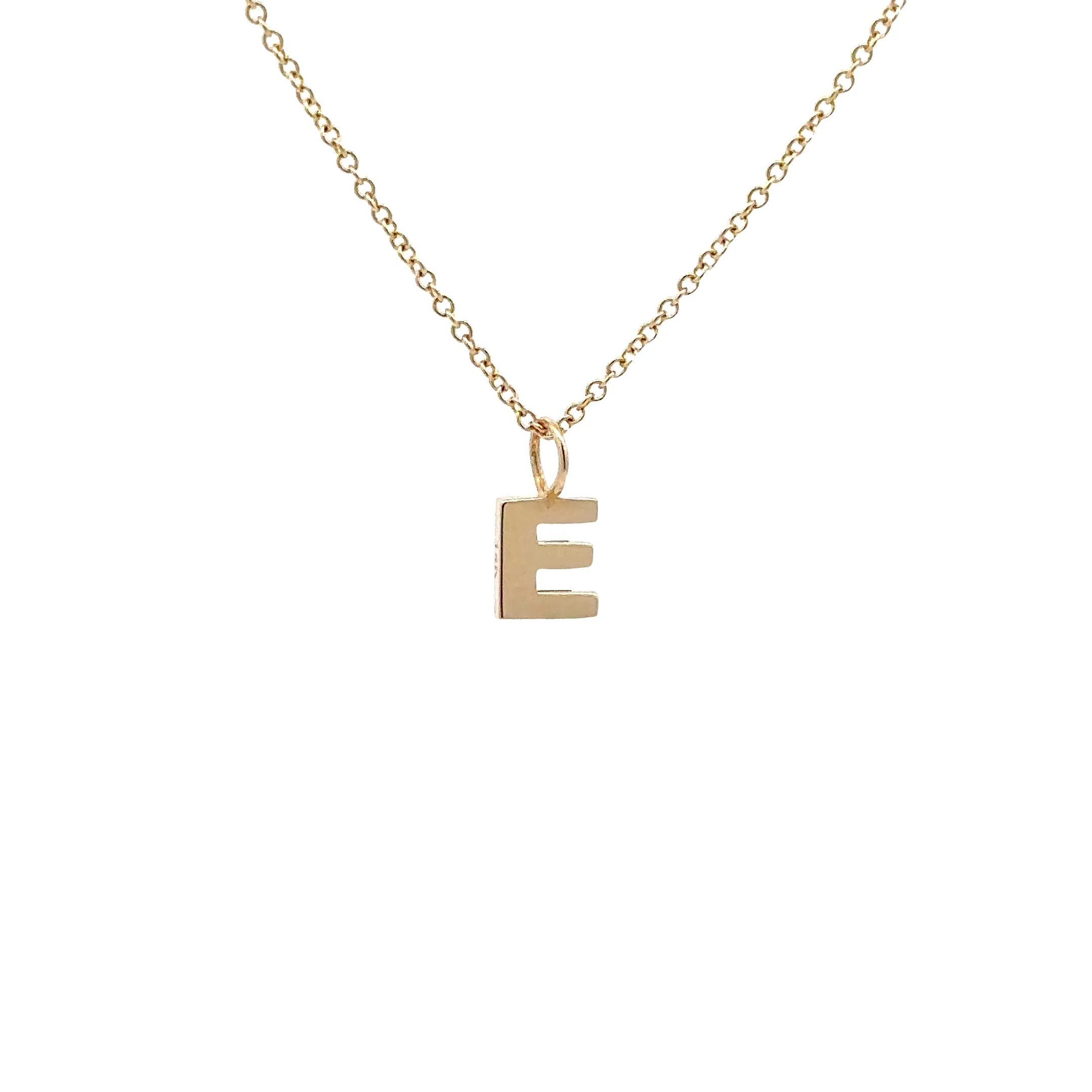 WD1306 14kt Yellow Gold Uppercase A-Z Letter Pendants