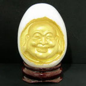 White Jade Buddha Egg Spiritual Compassion