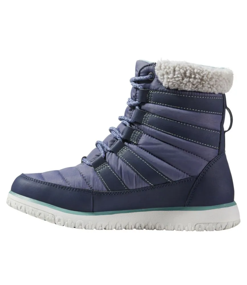 Women's Ultralight Quilted Insulated Boots, Lace-Up