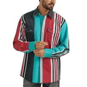 Wrangler Men's Multi Stripe Long Sleeve Shirt