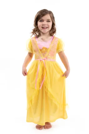 Yellow Beauty Nightgown with Yellow Robe