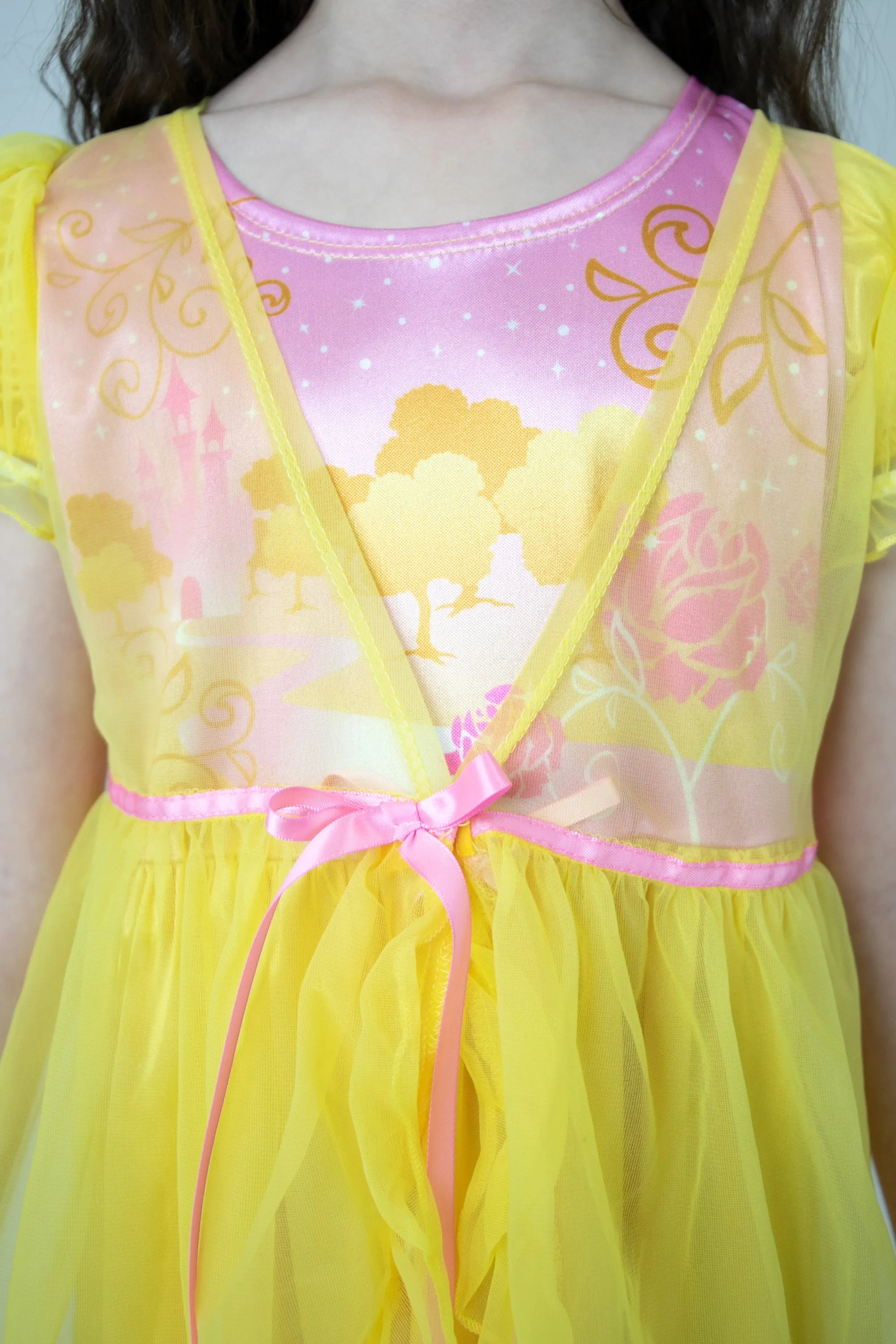 Yellow Beauty Nightgown with Yellow Robe