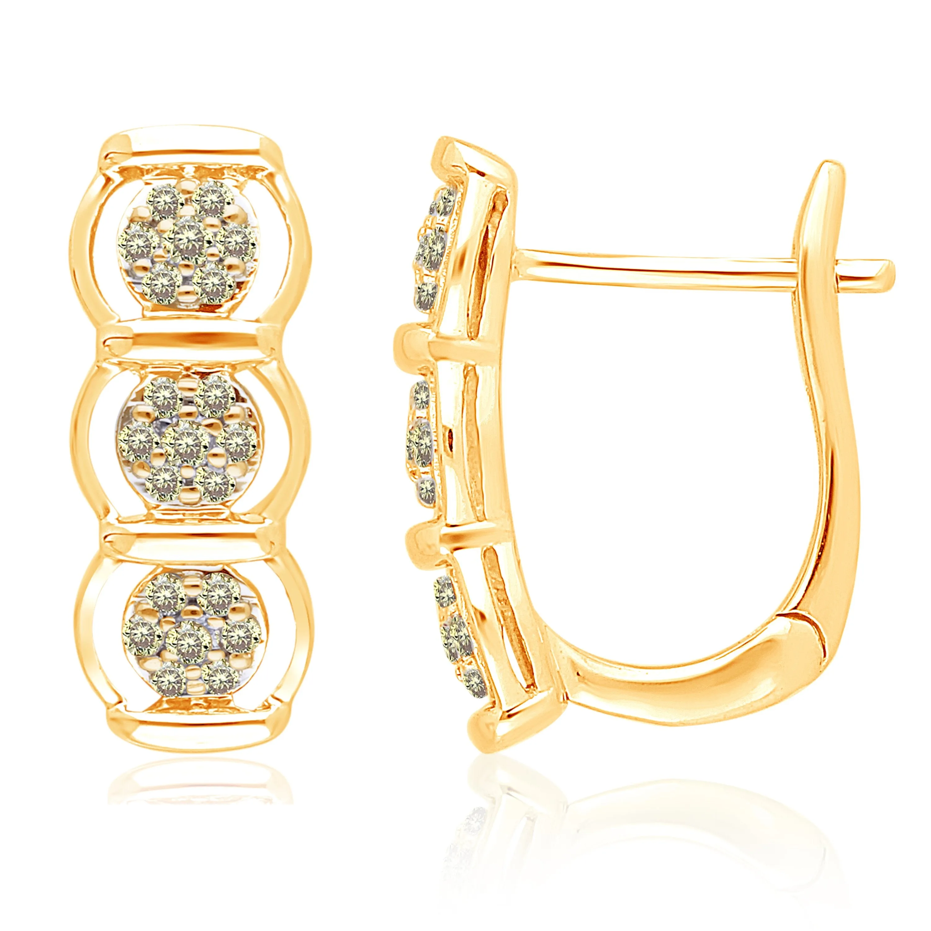 Yellow Gold Yellow Diamond Eternal Earrings